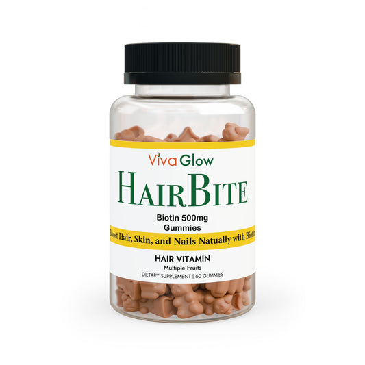 Viva Glow HairBite. Hair Vitamin Gummies (60 Gummies) - Viva Glow Vitamin