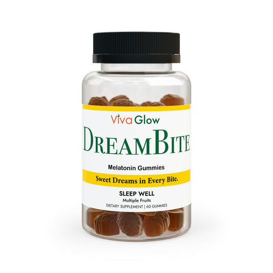 Viva Glow DreamBite. Sleep Melatonin Gummies (60 Gummies) - Viva Glow Vitamin