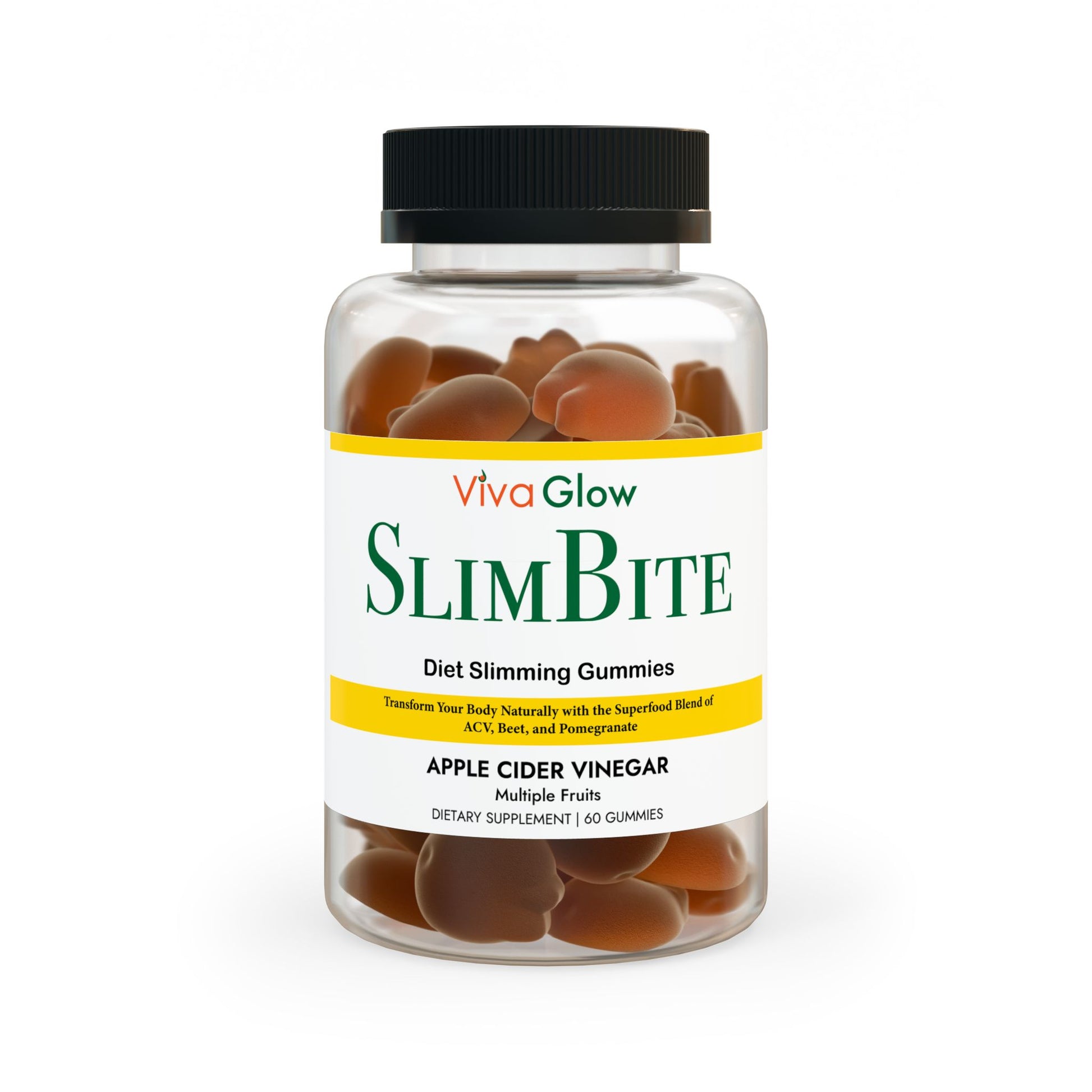 VivaGlow SlimBIte -Apple Cider Vinegar Gummies (60 Gummies) - Viva Glow Vitamin